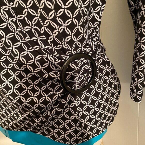 Apt 9 Petite Long Sleeve Faux Wrap Around Top Womens Size Petite Large - Picture 2 of 7